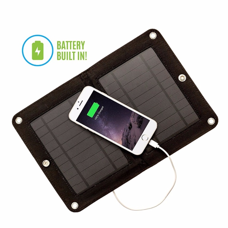 Groothandelsprijs 6W opvouwbarenieuwe technologie zonnepanelen opladen portemonnee zonnepaneeltas voor mobiele telefoon